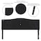 Flash Furniture King, Cambridge Headboard, Black Fabric HG-HB1708-K-BK-GG - alternate 4